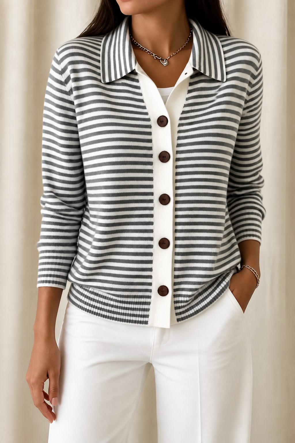 Wearbella – Kardigan z paskami z otwartym przodem