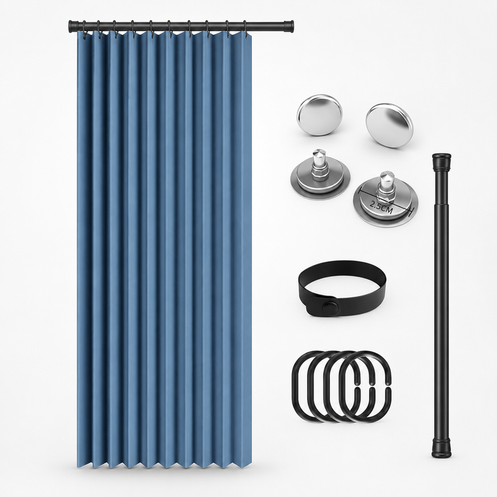 Foldura – Zasłona Drzwiowa z Magnesem, Bez Wiercenia