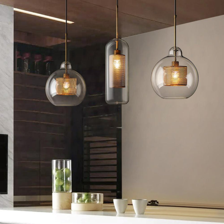 Szklana Lampa Wisząca Chiswick