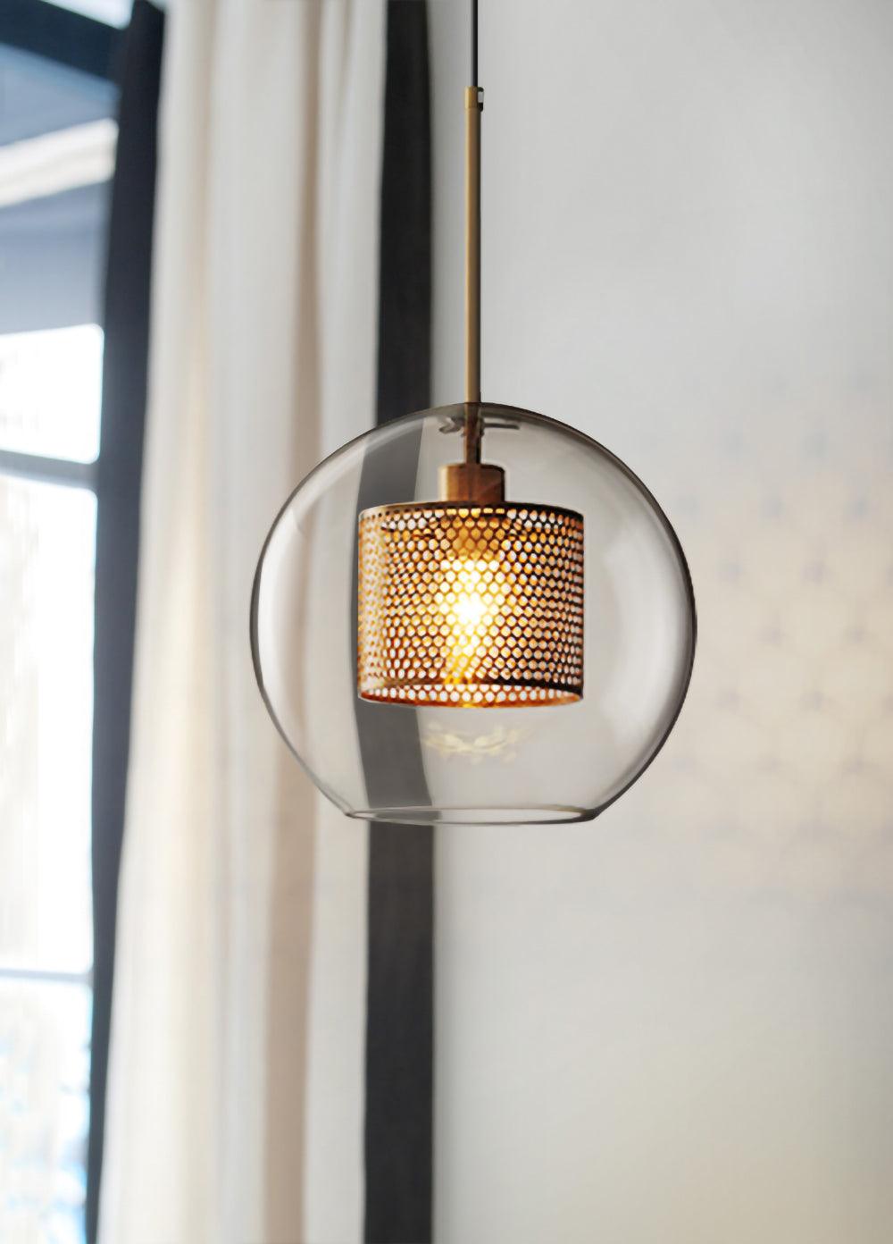 Szklana Lampa Wisząca Chiswick