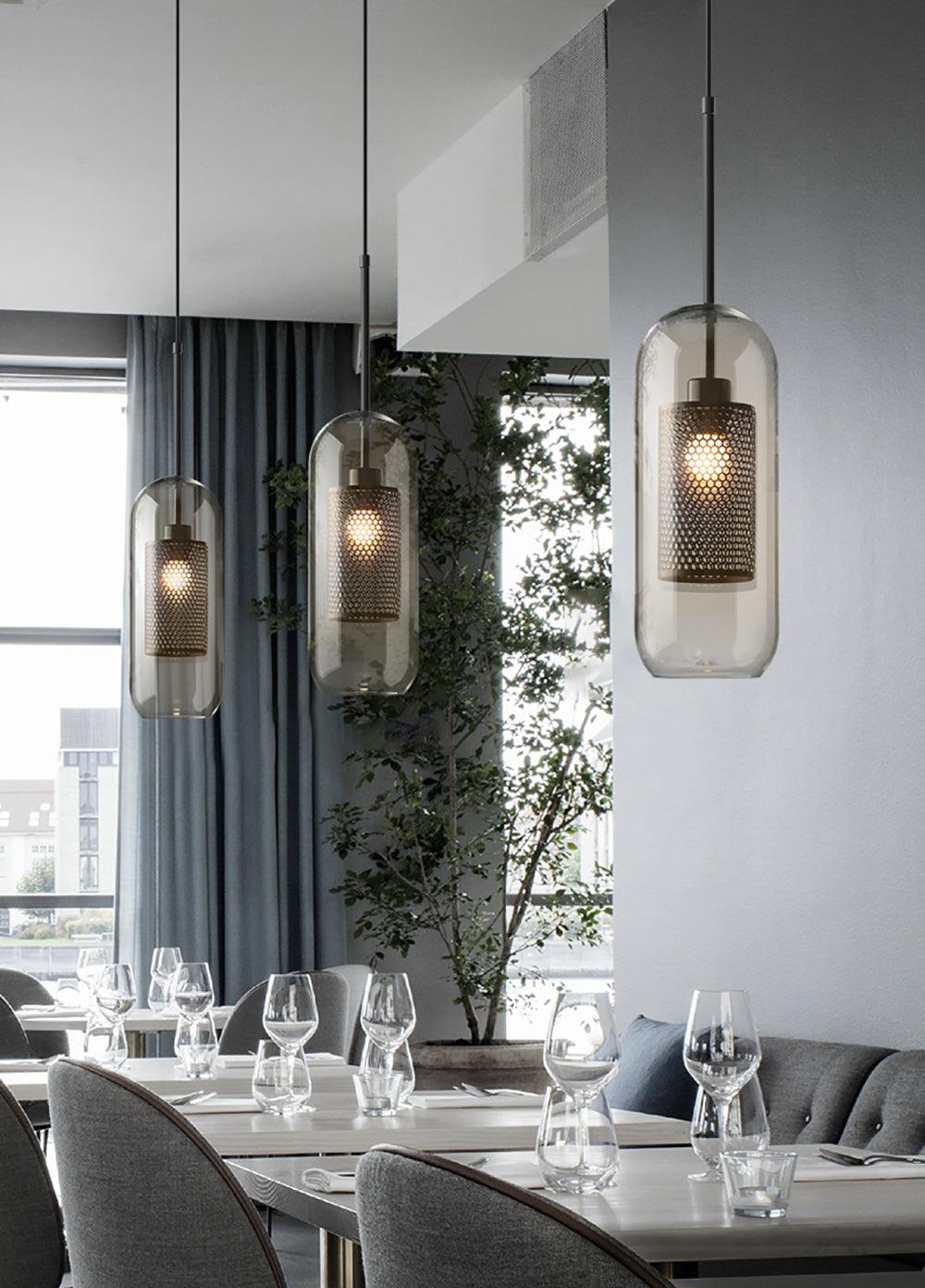 Szklana Lampa Wisząca Chiswick