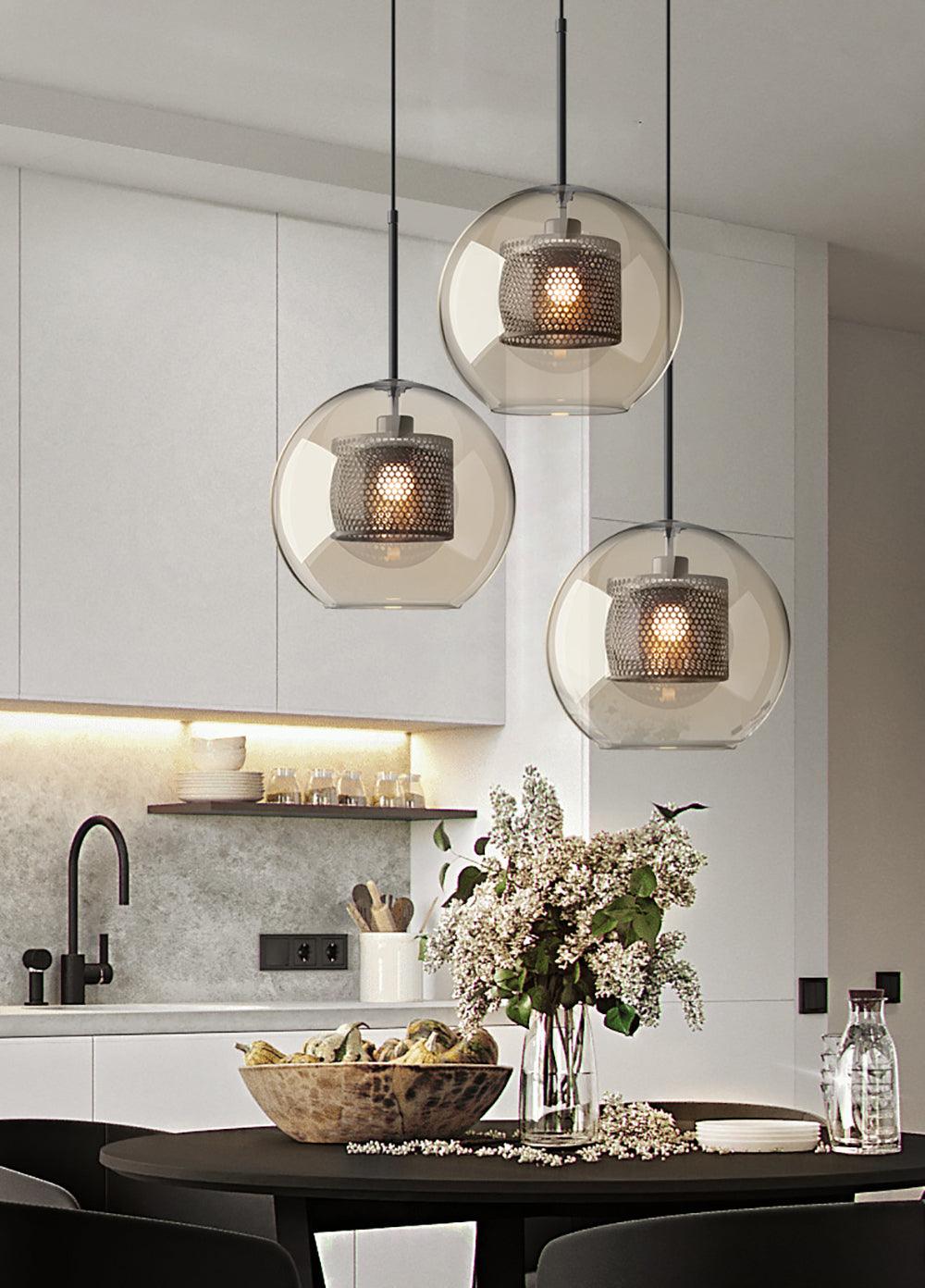 Szklana Lampa Wisząca Chiswick