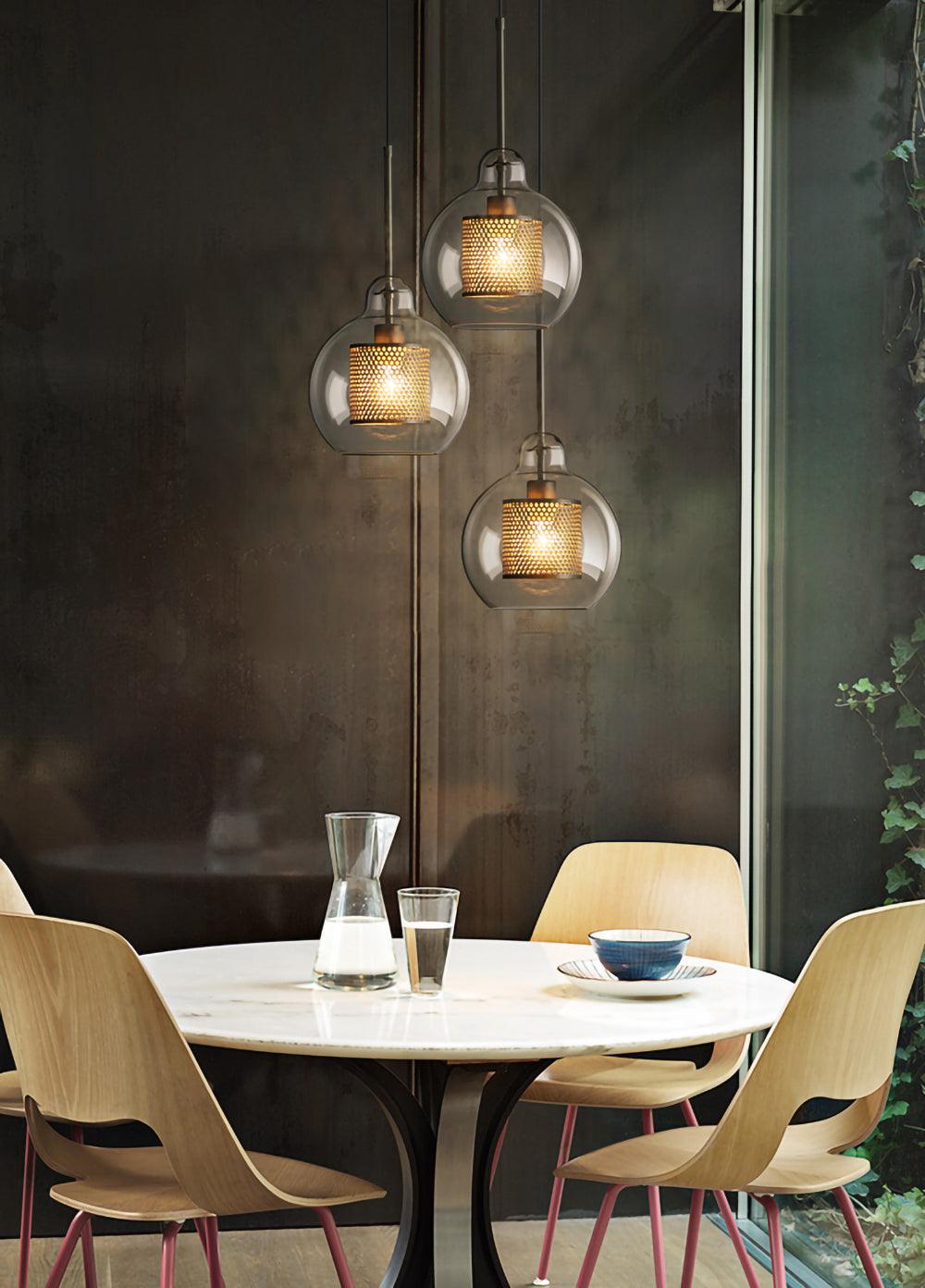 Szklana Lampa Wisząca Chiswick