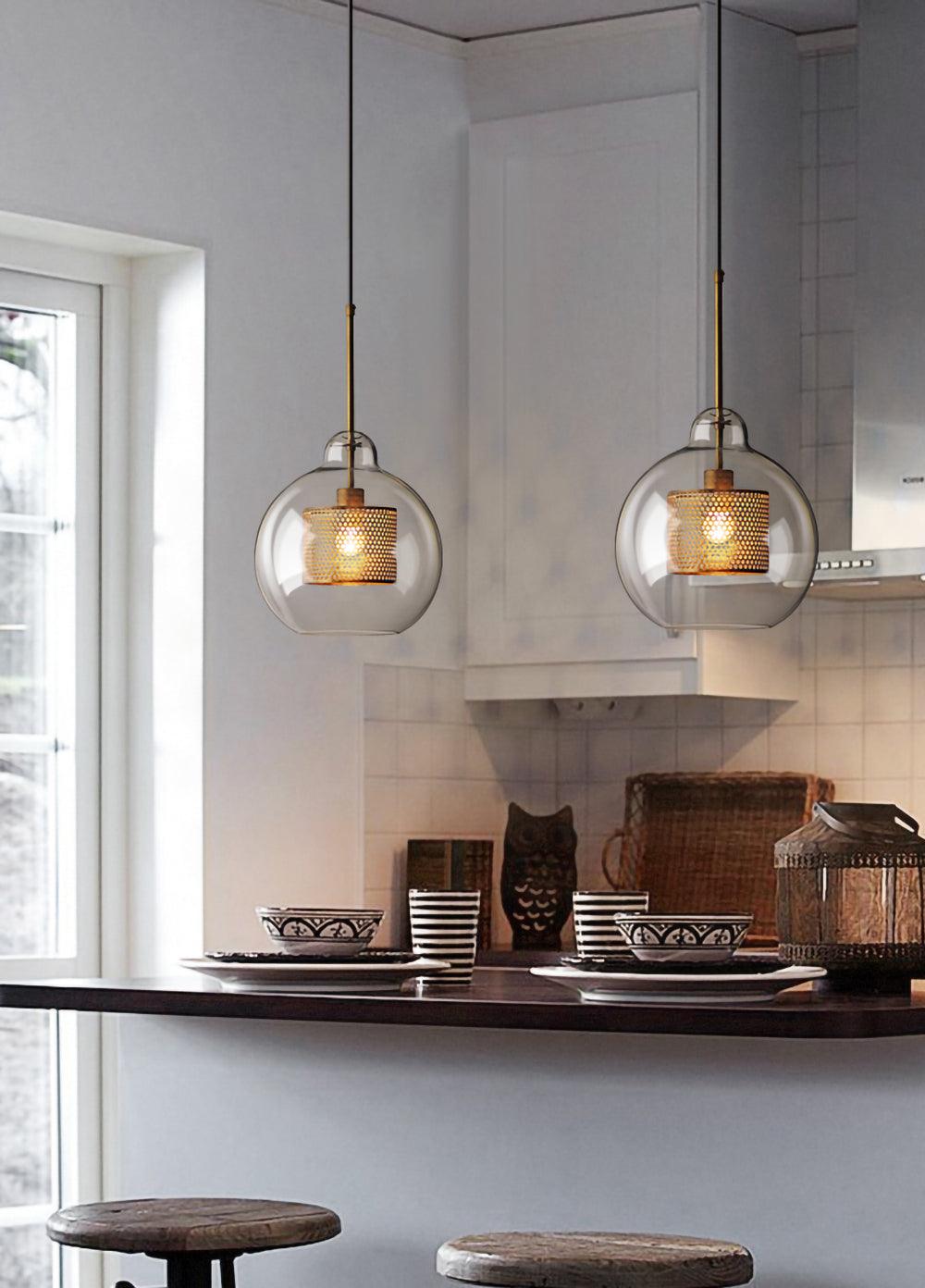 Szklana Lampa Wisząca Chiswick