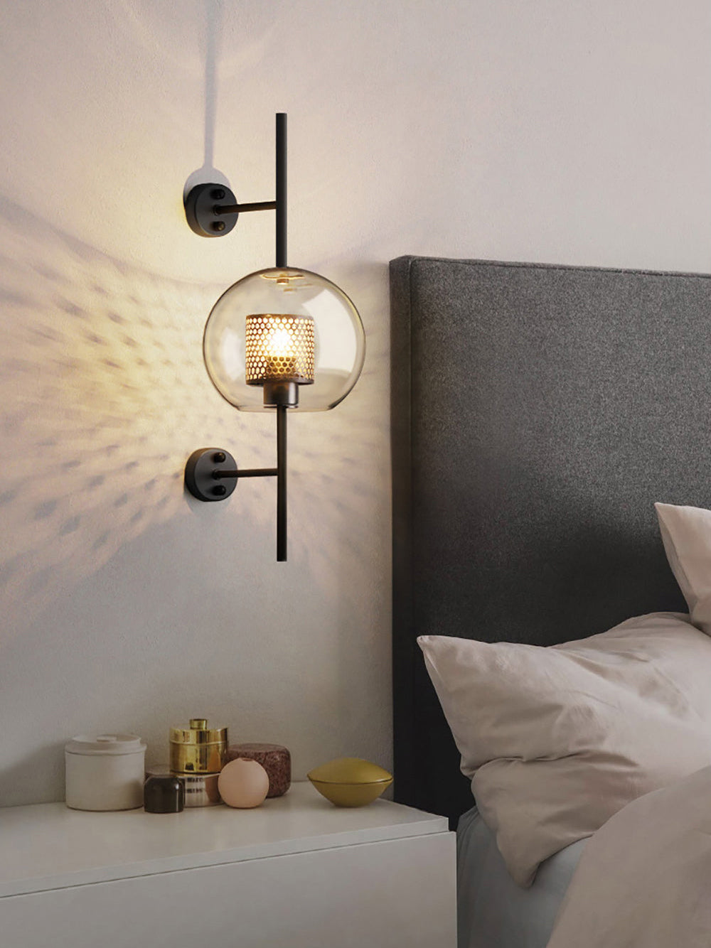 Szklana Lampa Ścienna Chiswick