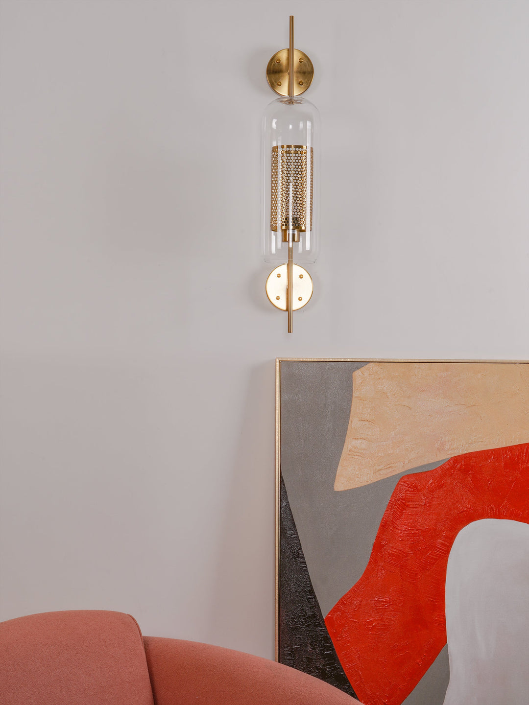 Szklana Lampa Ścienna Chiswick
