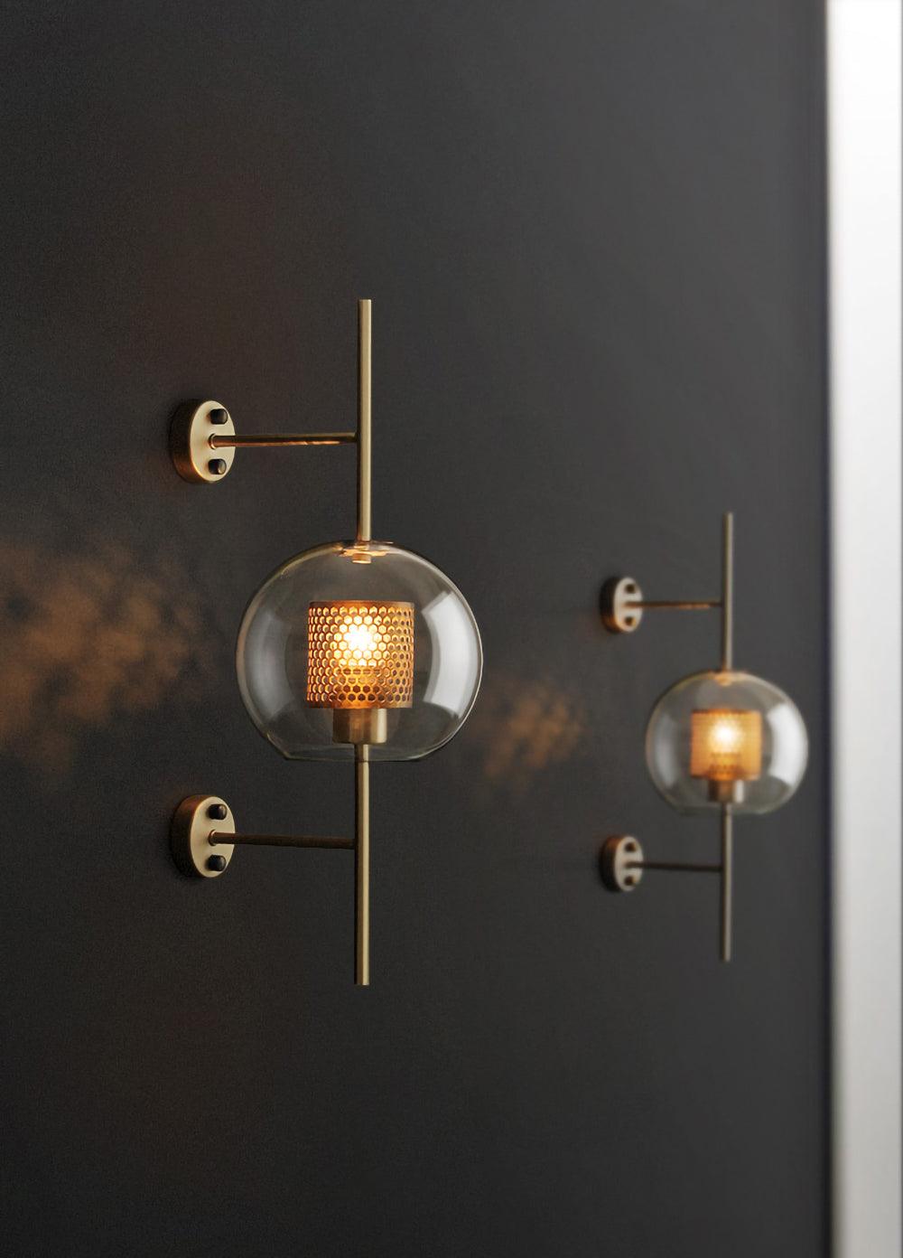 Szklana Lampa Ścienna Chiswick