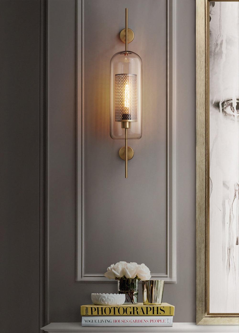 Szklana Lampa Ścienna Chiswick