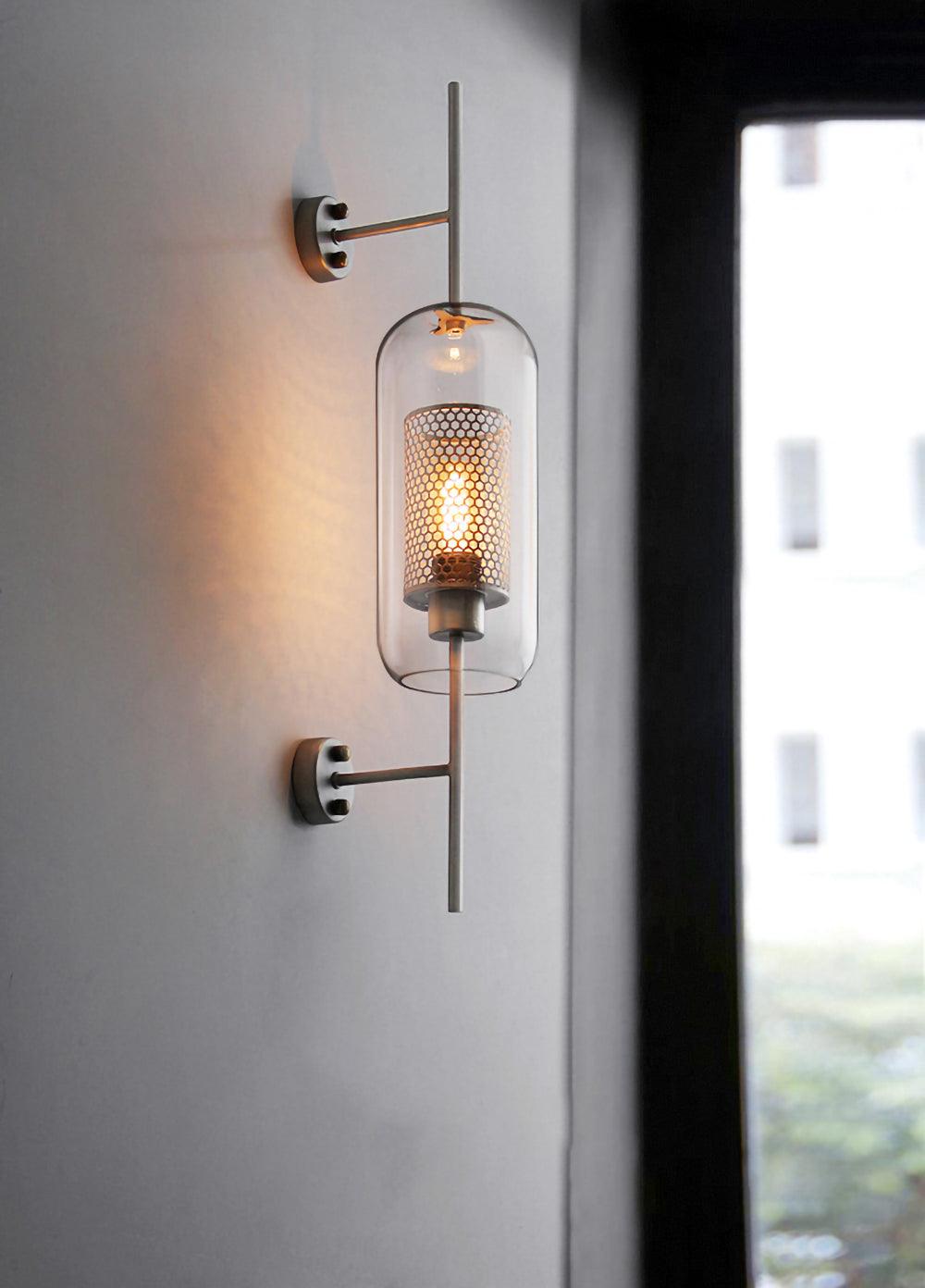 Szklana Lampa Ścienna Chiswick