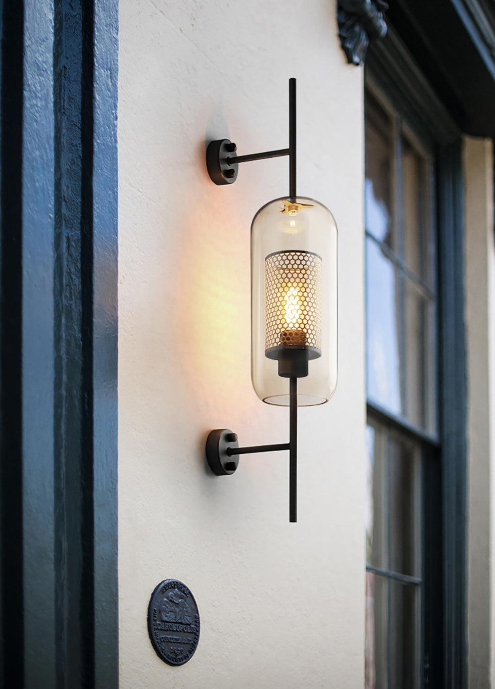 Szklana Lampa Ścienna Chiswick