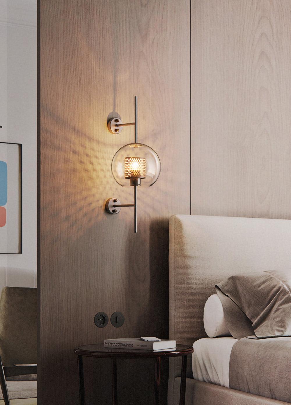 Szklana Lampa Ścienna Chiswick