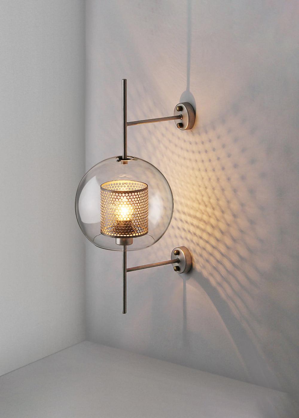 Szklana Lampa Ścienna Chiswick