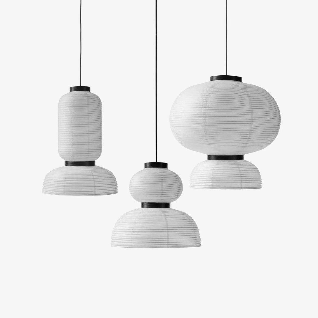Lampa wisząca z papieru ryżowego Cocoon