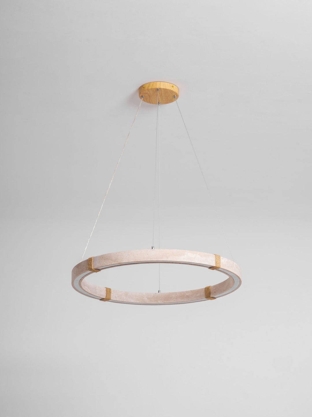 Lampa wisząca z trawertynu Circle