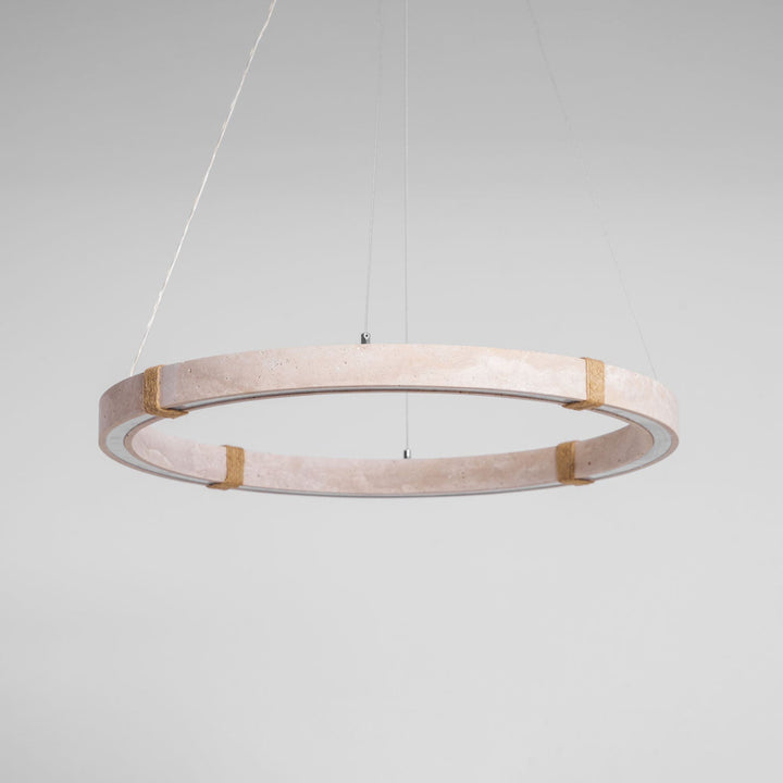 Lampa wisząca z trawertynu Circle