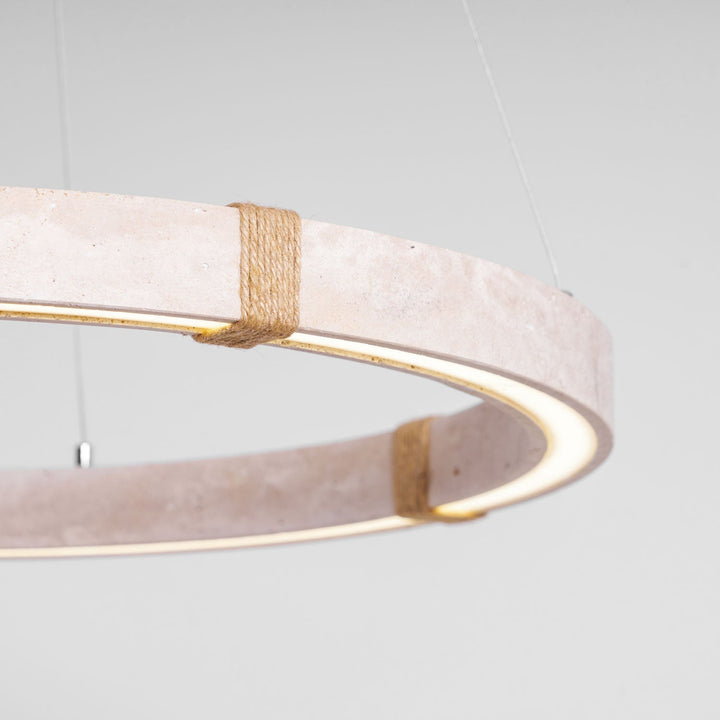 Lampa wisząca z trawertynu Circle