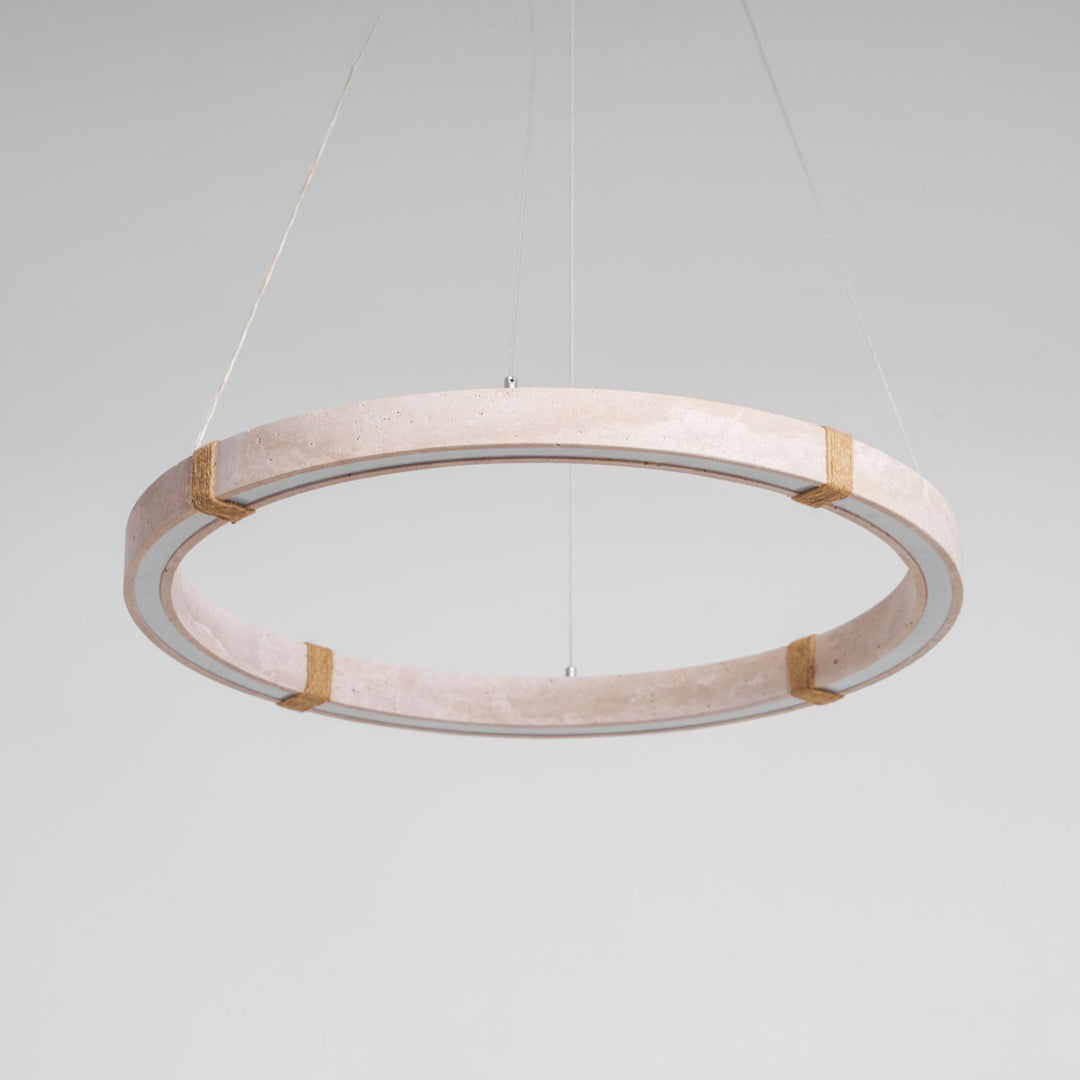 Lampa wisząca z trawertynu Circle