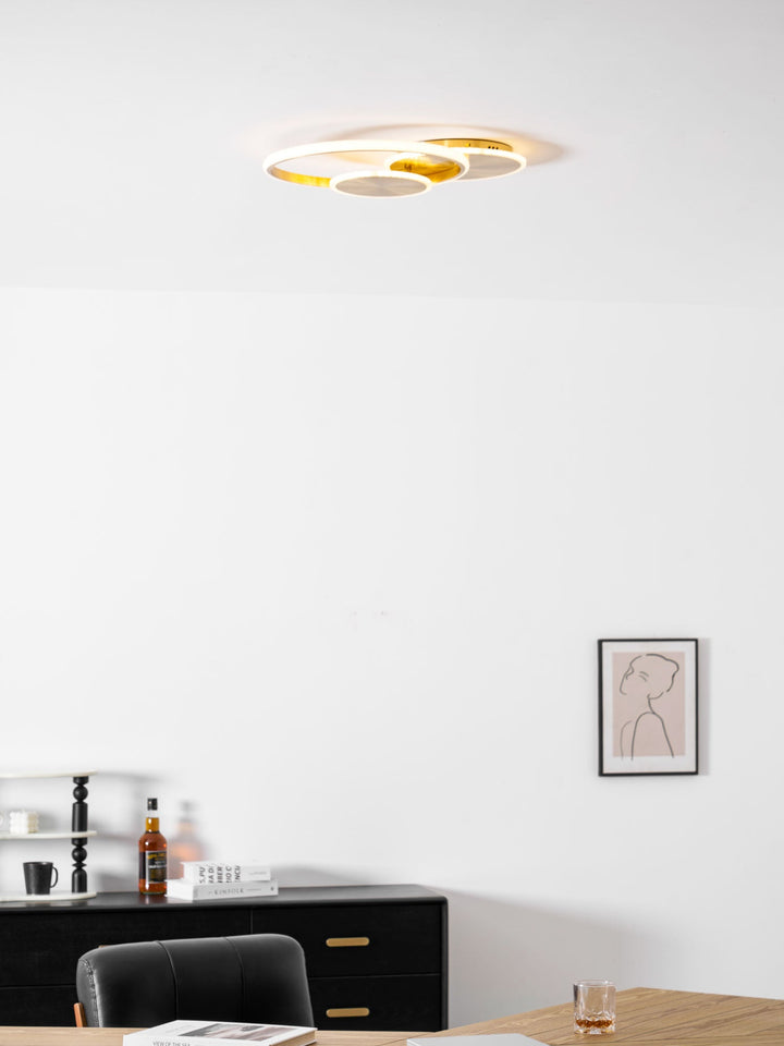 Lampa sufitowa LED w kształcie okręgów