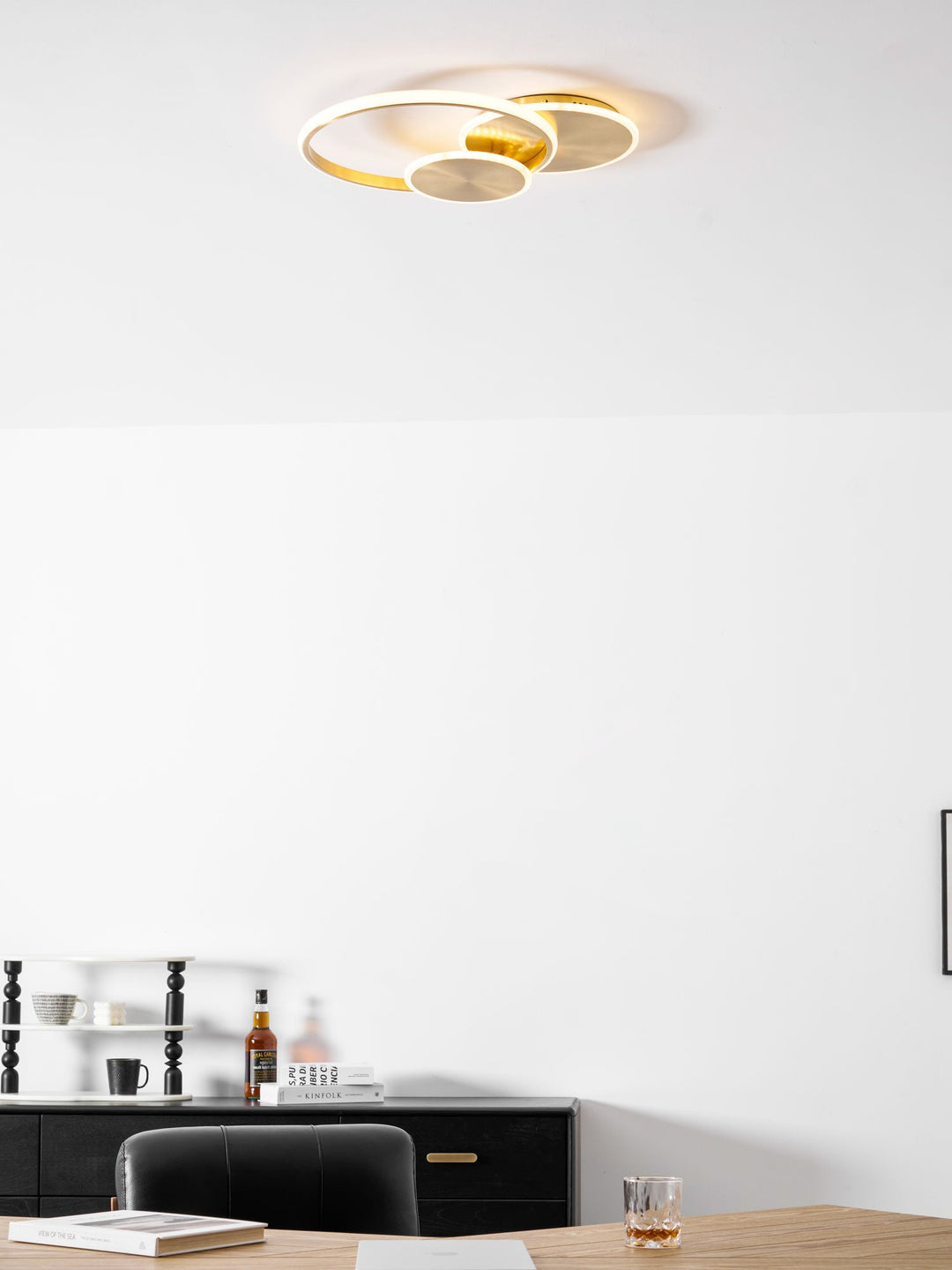 Lampa sufitowa LED w kształcie okręgów