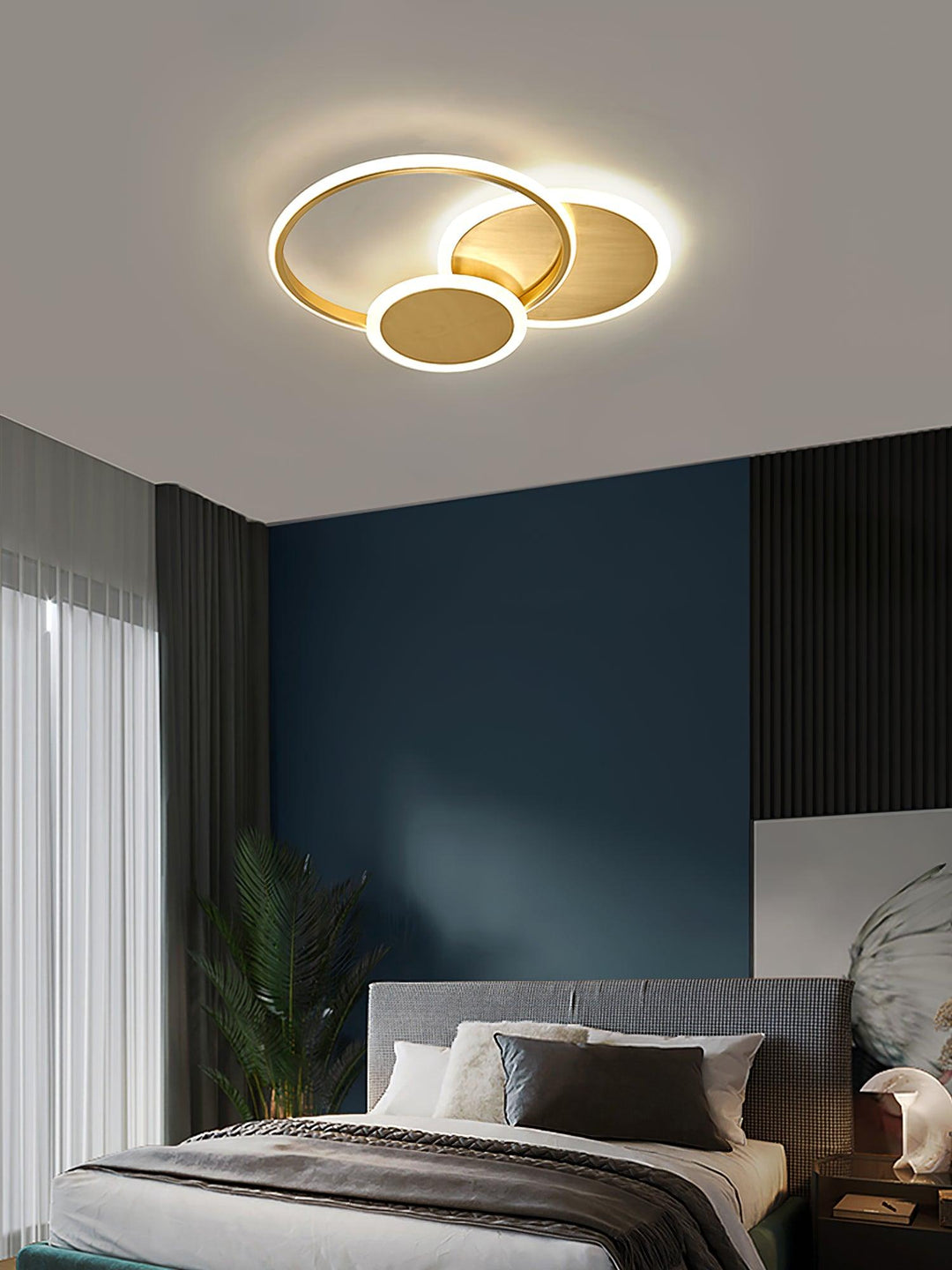 Lampa sufitowa LED w kształcie okręgów