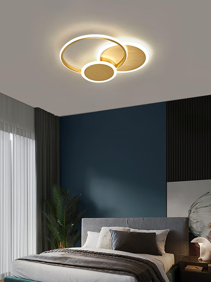 Lampa sufitowa LED w kształcie okręgów