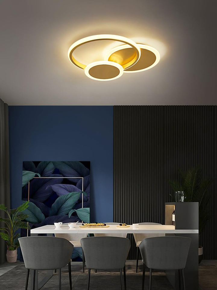 Lampa sufitowa LED w kształcie okręgów
