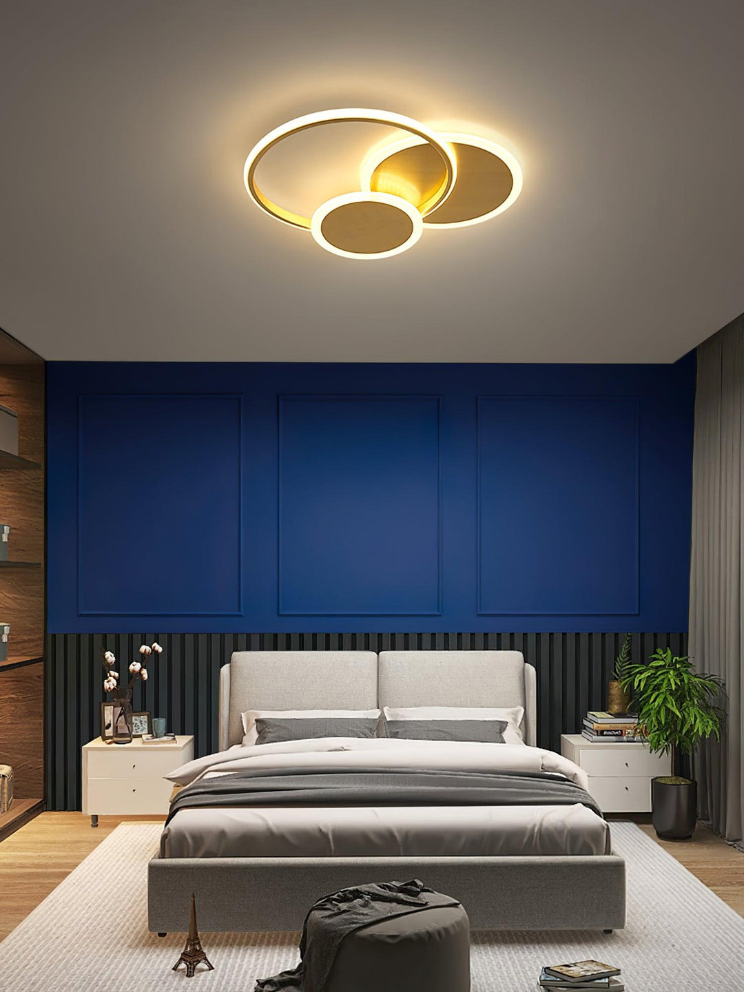 Lampa sufitowa LED w kształcie okręgów
