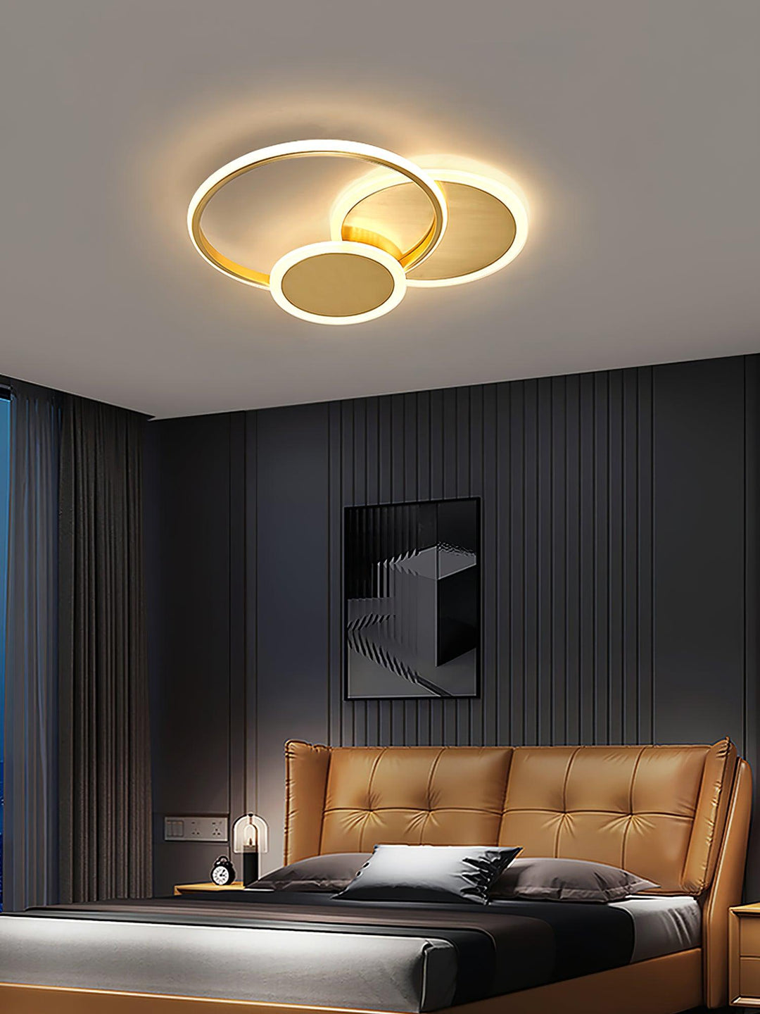 Lampa sufitowa LED w kształcie okręgów