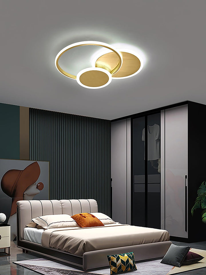 Lampa sufitowa LED w kształcie okręgów