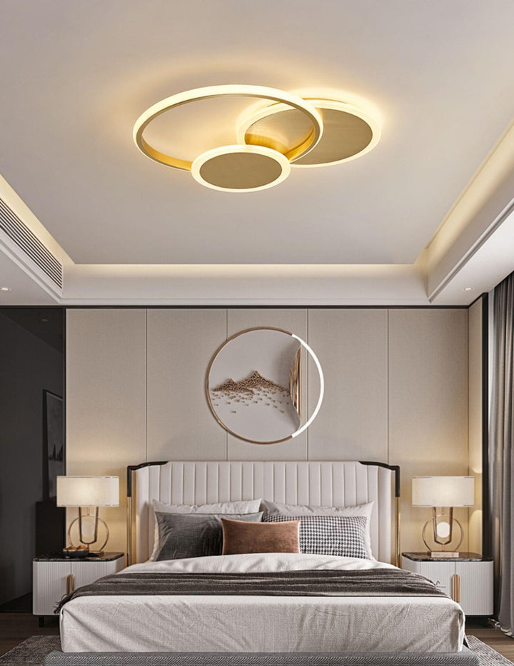 Lampa sufitowa LED w kształcie okręgów