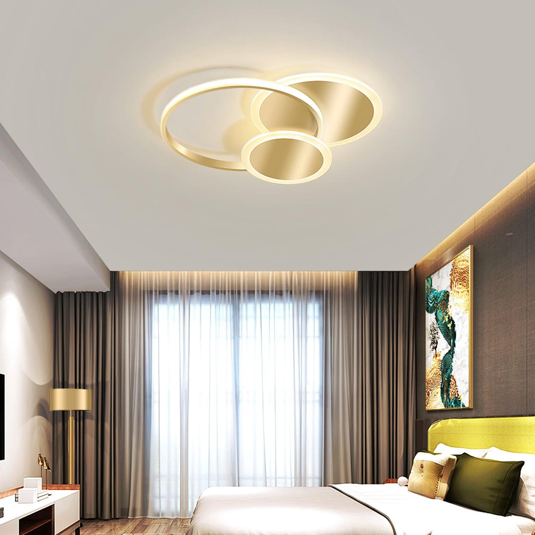 Lampa sufitowa LED w kształcie okręgów