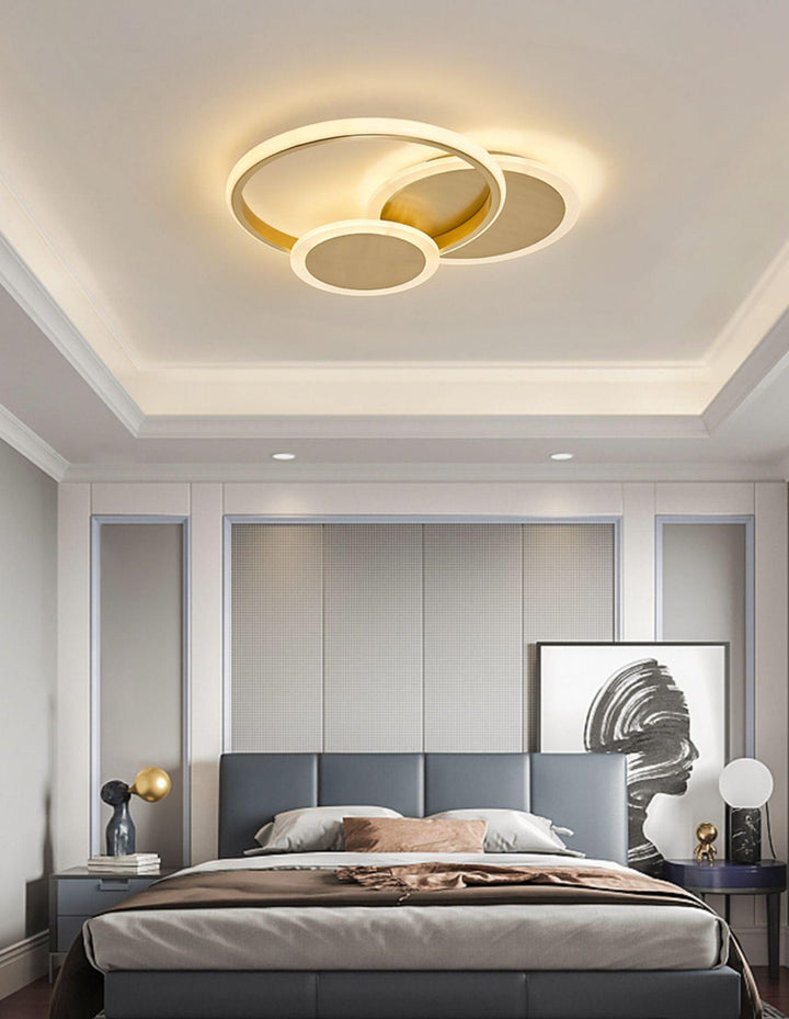 Lampa sufitowa LED w kształcie okręgów