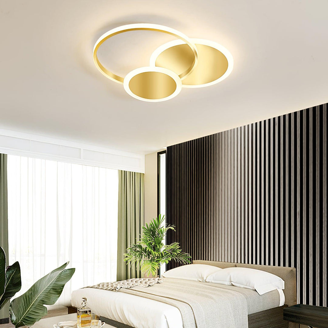Lampa sufitowa LED w kształcie okręgów