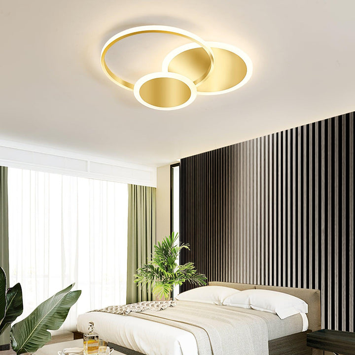 Lampa sufitowa LED w kształcie okręgów