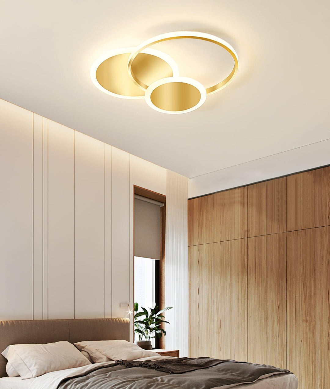 Lampa sufitowa LED w kształcie okręgów