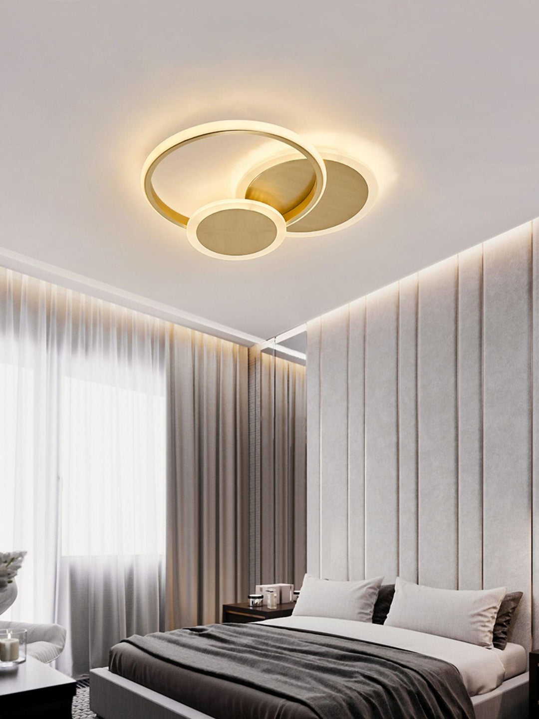 Lampa sufitowa LED w kształcie okręgów