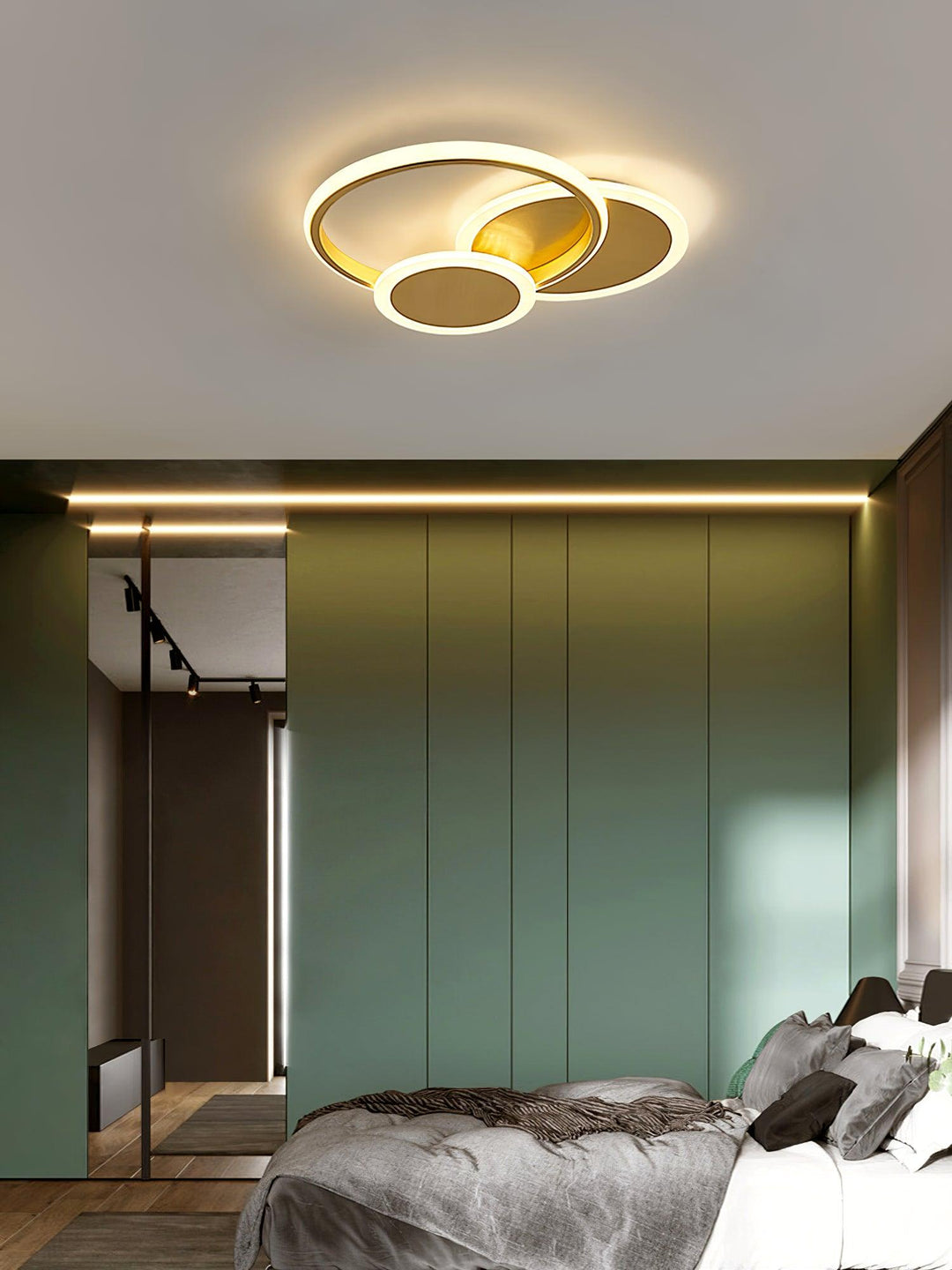 Lampa sufitowa LED w kształcie okręgów