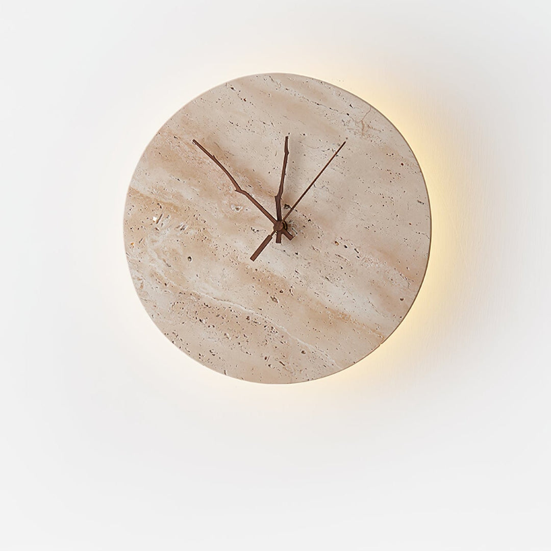 Lampa Ścienna Clock z Travertynu