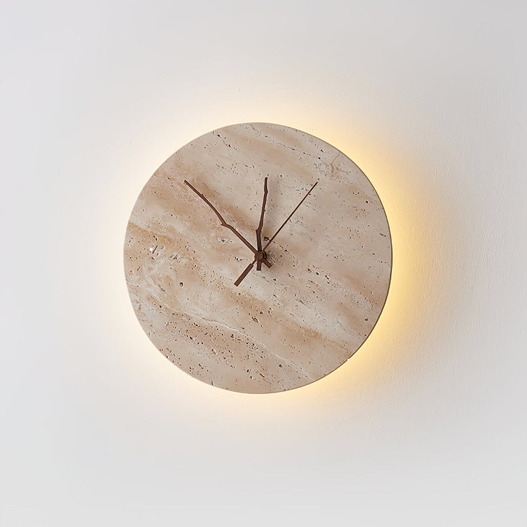 Lampa Ścienna Clock z Travertynu
