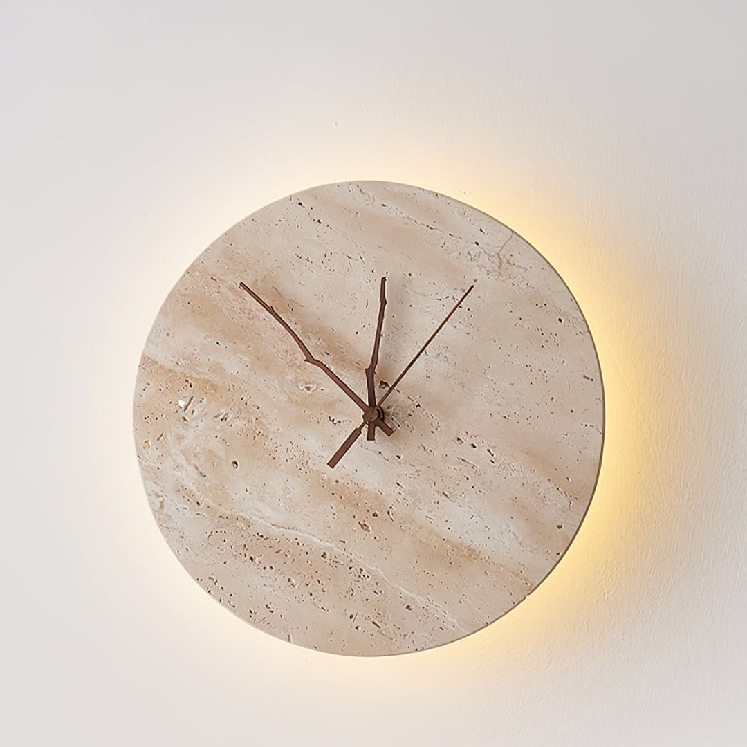 Lampa Ścienna Clock z Travertynu