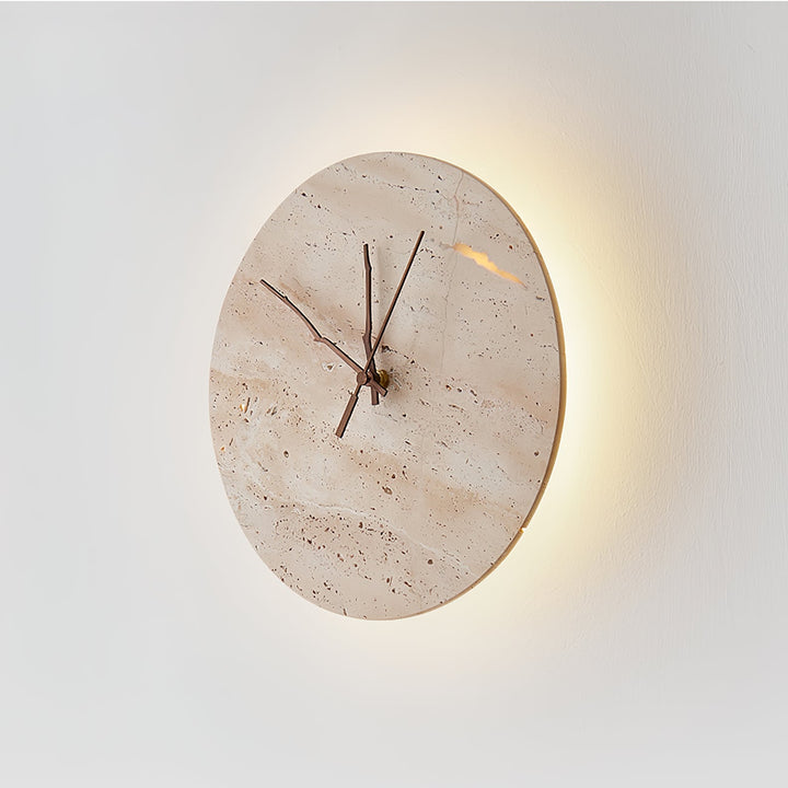 Lampa Ścienna Clock z Travertynu