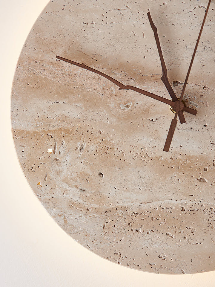 Lampa Ścienna Clock z Travertynu