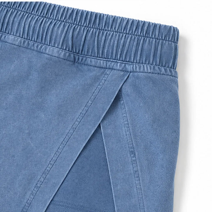 Wearella – Zestaw damskiego topu z acid-wash i spódnicy z rozcięciem