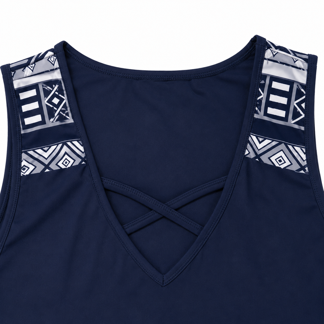 Coastella – Zestaw długiego tankini z szortami dla kobiet, pełne pokrycie, dwuczęściowy strój kąpielowy