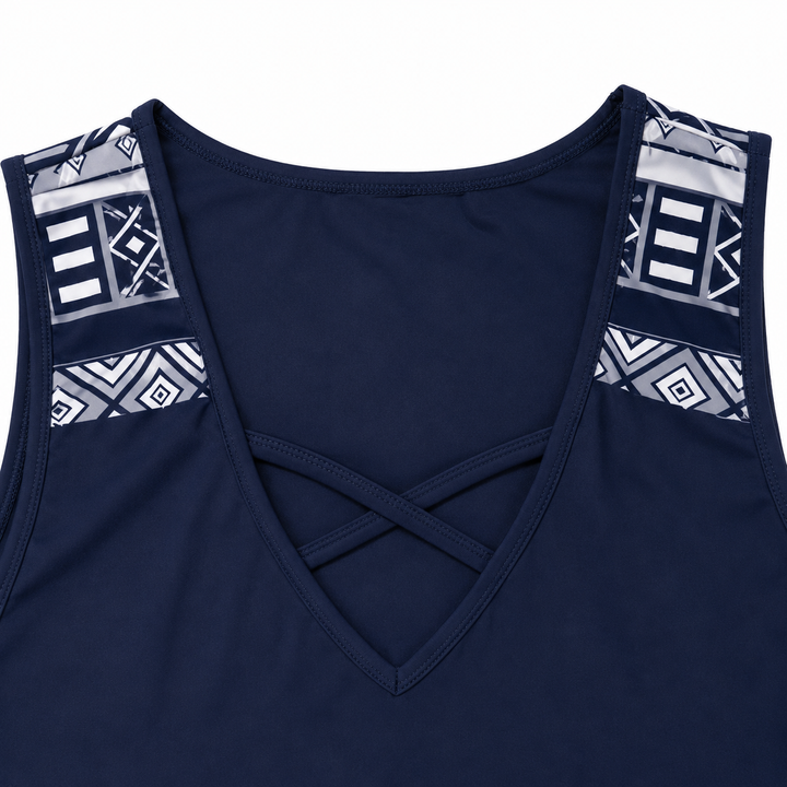 Coastella – Zestaw długiego tankini z szortami dla kobiet, pełne pokrycie, dwuczęściowy strój kąpielowy