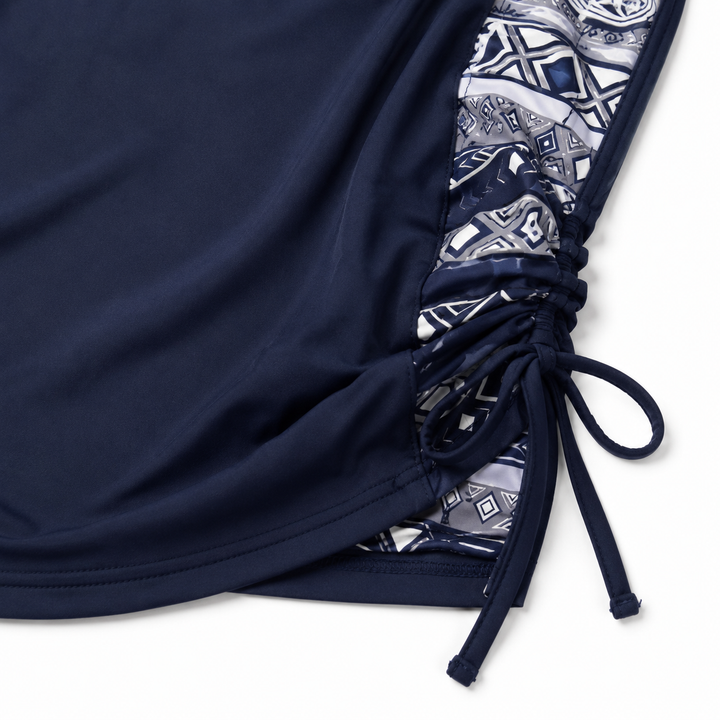 Coastella – Zestaw długiego tankini z szortami dla kobiet, pełne pokrycie, dwuczęściowy strój kąpielowy