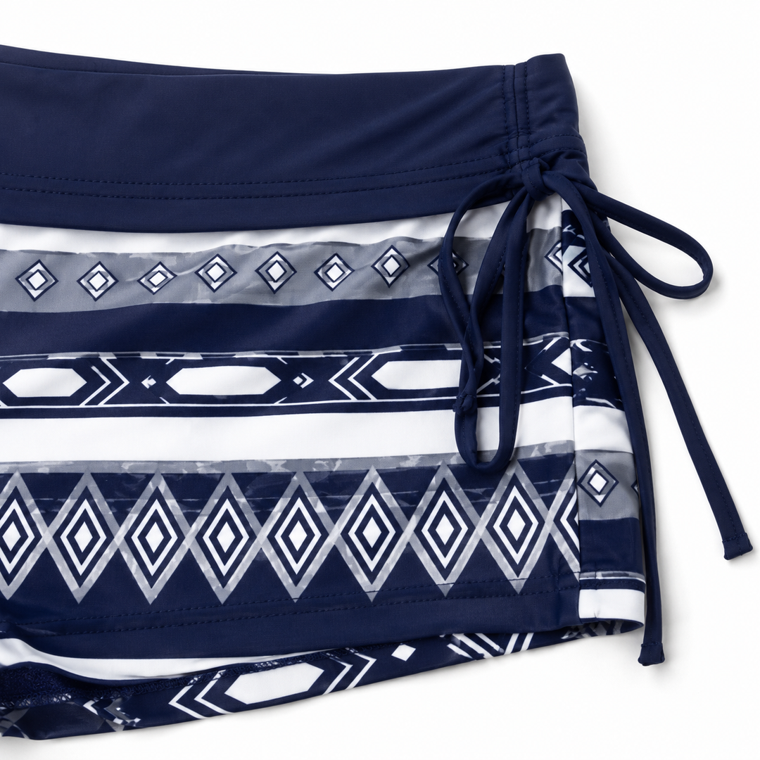 Coastella – Zestaw długiego tankini z szortami dla kobiet, pełne pokrycie, dwuczęściowy strój kąpielowy