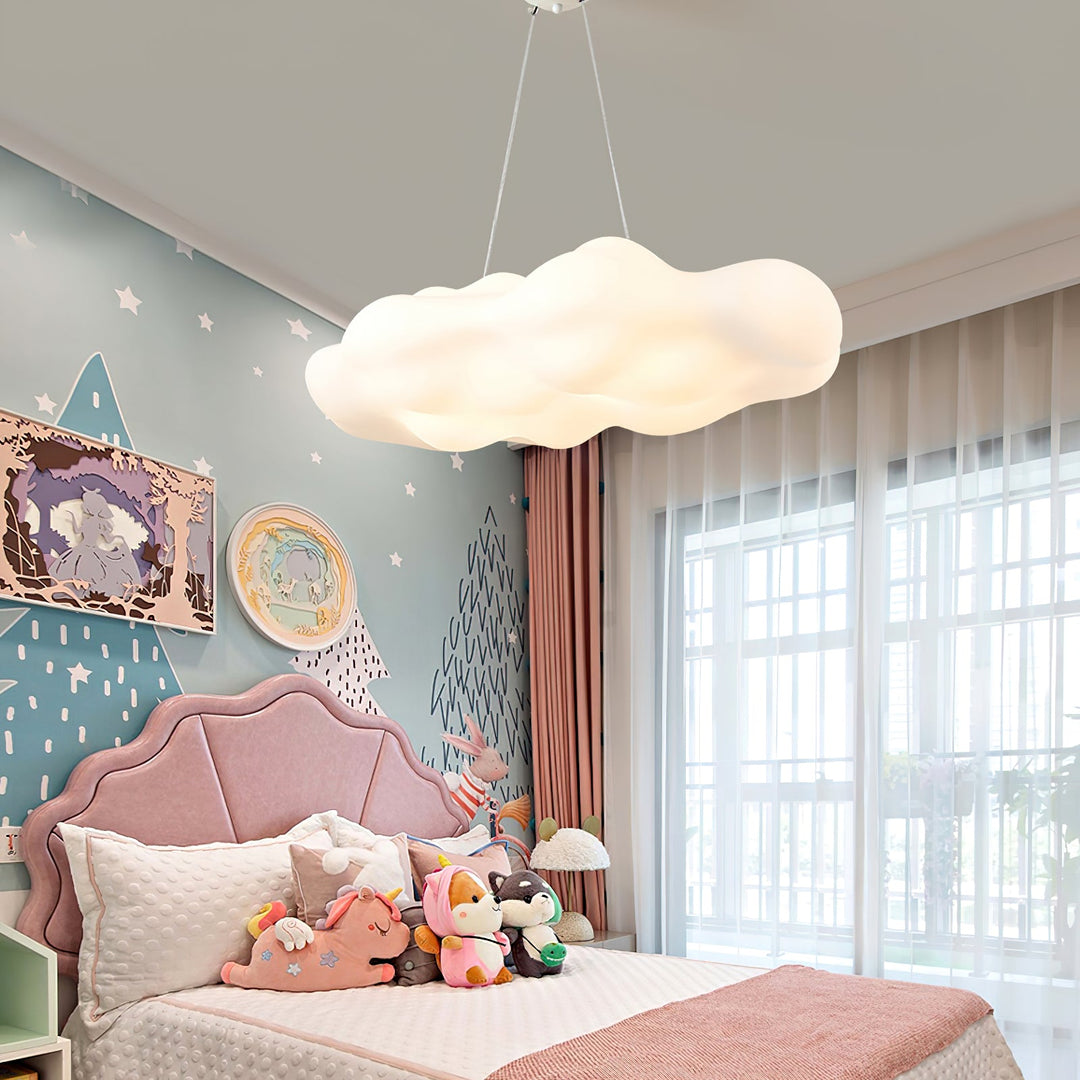 Lampa wisząca w kształcie chmury