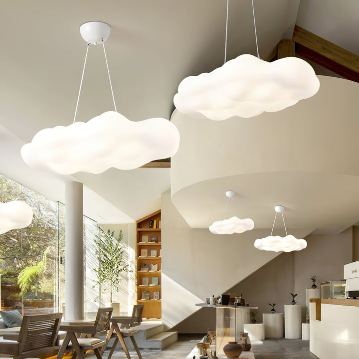 Lampa wisząca w kształcie chmury