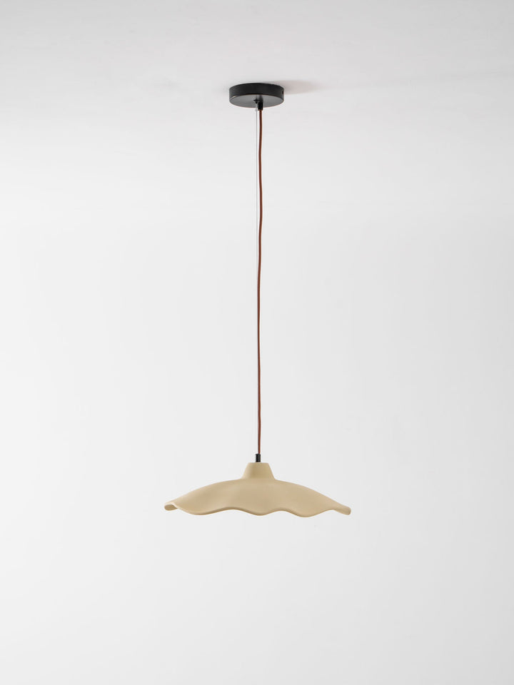 Betonowa Lampa Wisząca w Kształcie Płatka